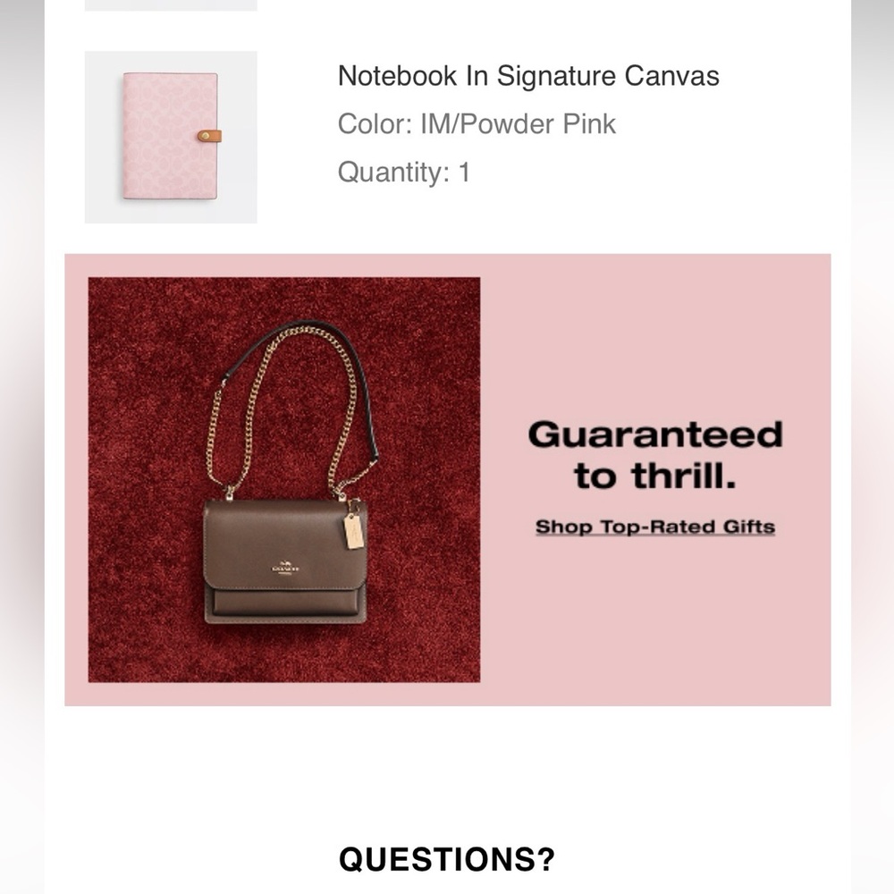Coach Powder Pink Notebook - Picture 4 of 4